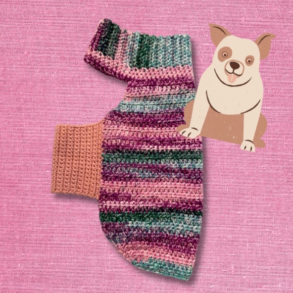 Cotton Candy Dog Sweater - Picture 3 of 6
